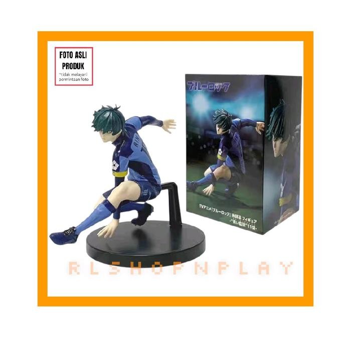 Figure Blue Lock Rin Itoshi Nagi Seishiro Seragam Biru Blue - Rin Itoshi Seragam Biru 10