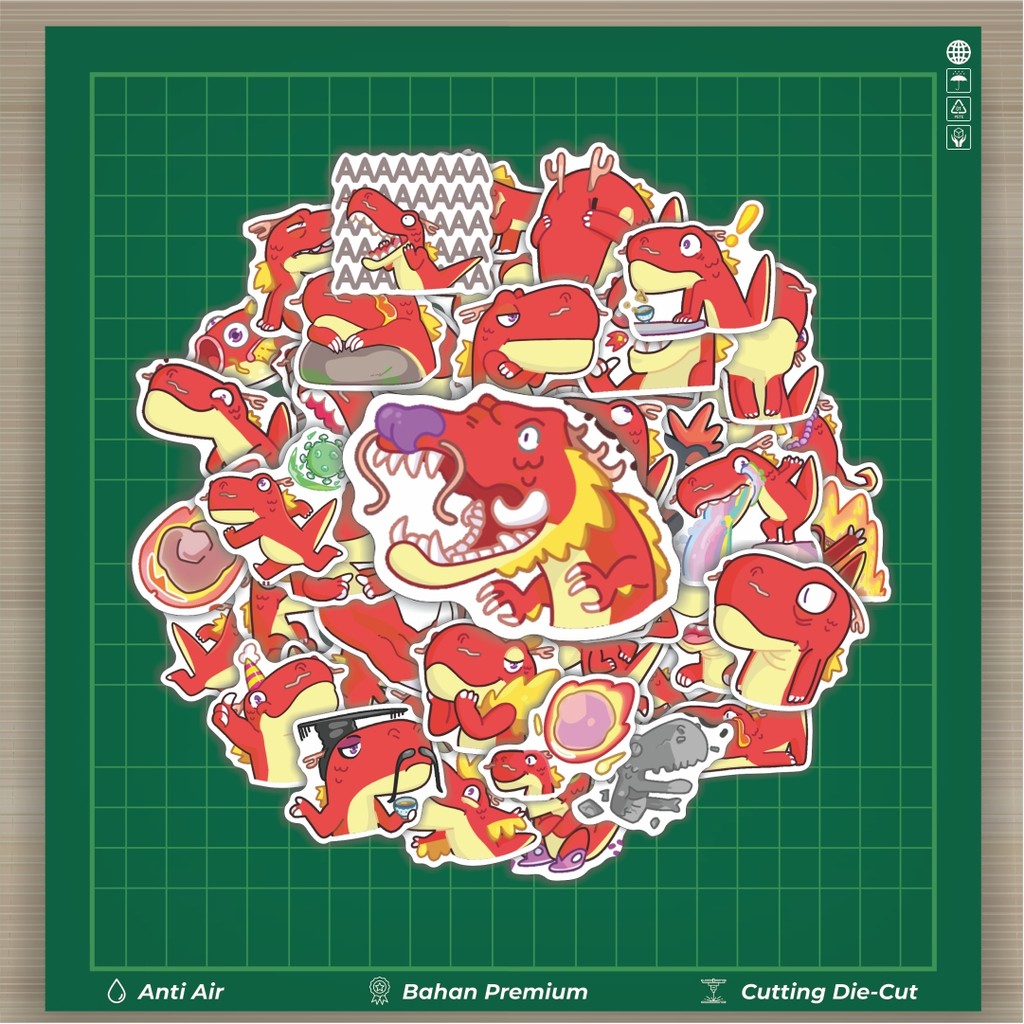 

Stiker Cutting Pack Stiker Animal Cute Dragon Moon [Bulan Naga] Isi 100Pcs Series Aesthetic Lucu Keren Untuk Koper Bahan Vynil