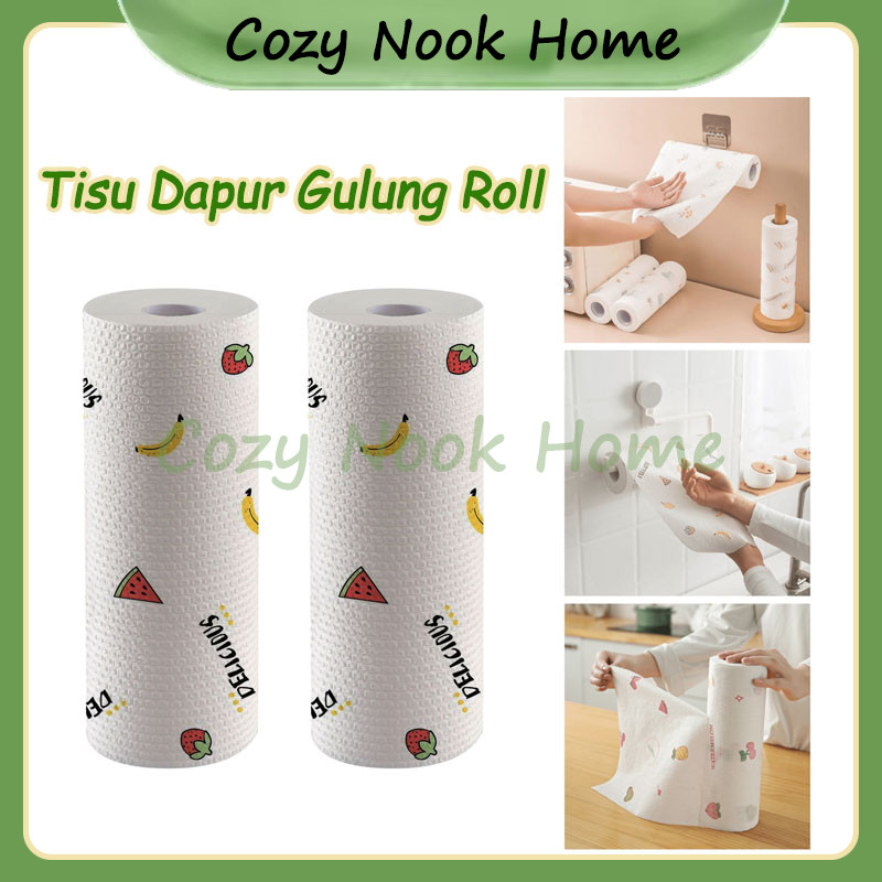 Tisu Dapur Gulung Roll / Tissu Minyak Tisu Gulung Roll / Kain Lap Bentuk Tisu Lucu Unik Tissue Dapur