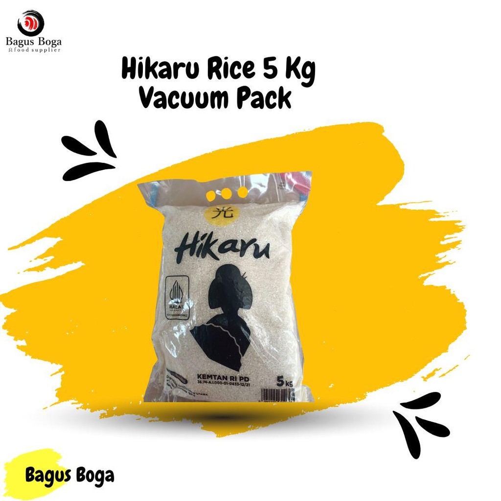 

hikaru rice 5 kg repack(beras jepang)