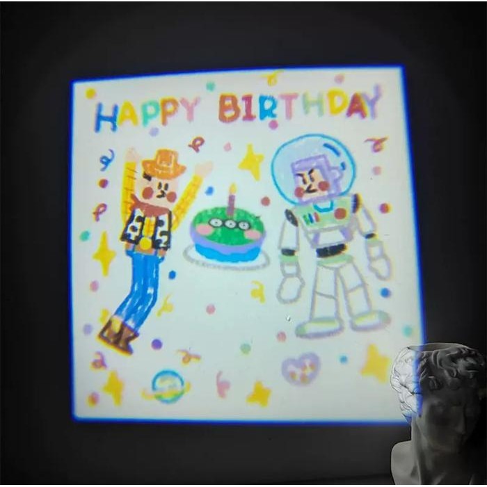 Projector Happy Birthday Projection Mini Ulang Tahun Happy Birthday - C ToyStoryKotak