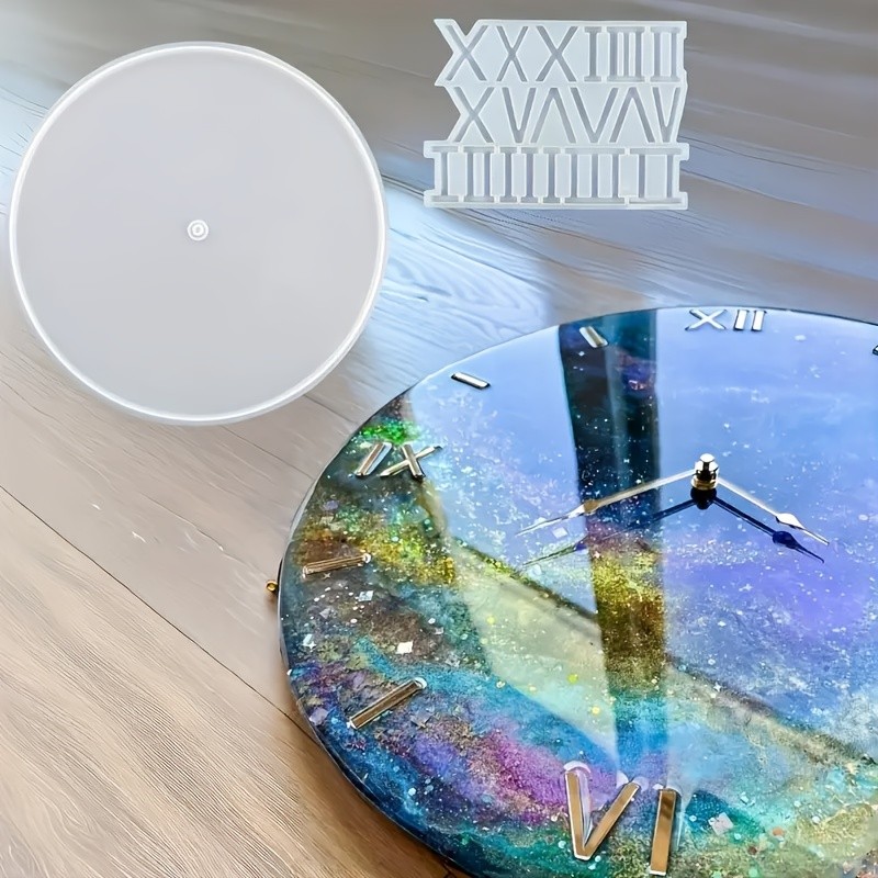 

DIY 37cm Clock Mould, Square Silicone Mould for Wall Decoration, Plaster Mould Resin Mould, Home Decoration Crafts