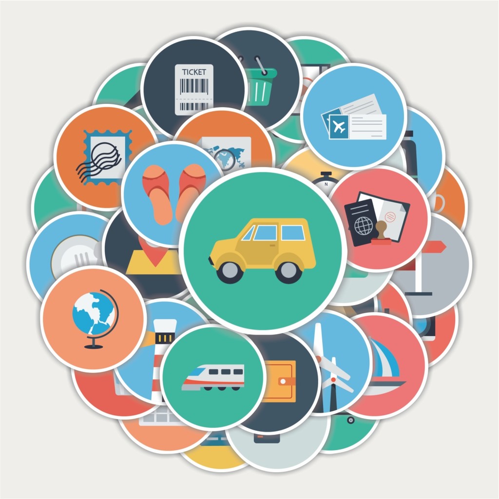 

Sticker Pack Stiker Ikon Travelling Berpegian Liburan | Sticker TUMBLR | Stiker LAPTOP KOPER HELMP