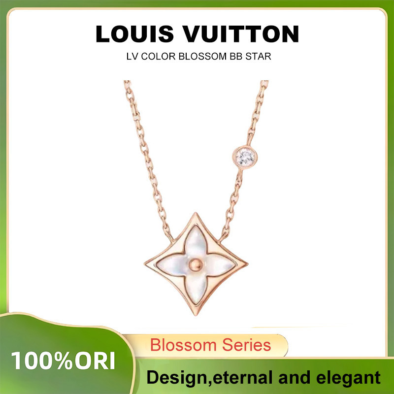 [100% Original]kalung wanita kalung emas New LOUIS VUITTON original 18K gold gelang lv bangle emas a