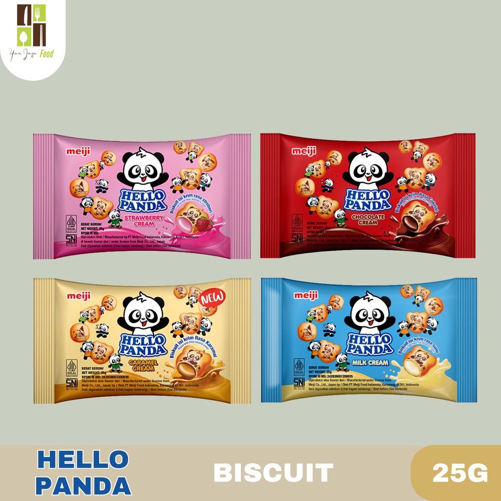 

Hello Panda 25g - 1 PCS / Hello Panda Biskuit / Choco / Strawberry / MilK / Caramel / 25g / Meiji