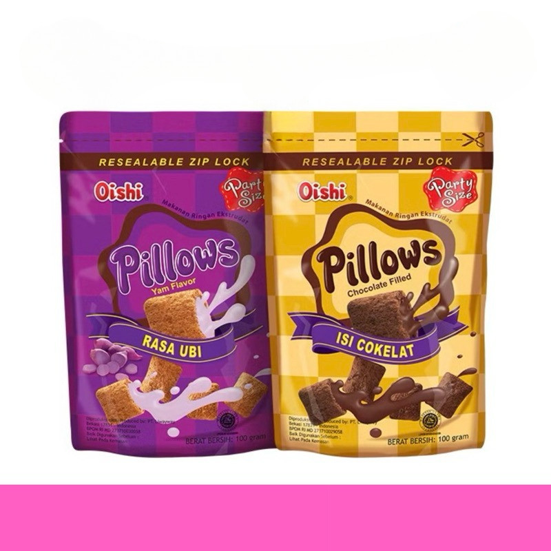 

(Pouch) Oishi Pillows Pouch (100g) (2 Varian Rasa) BON