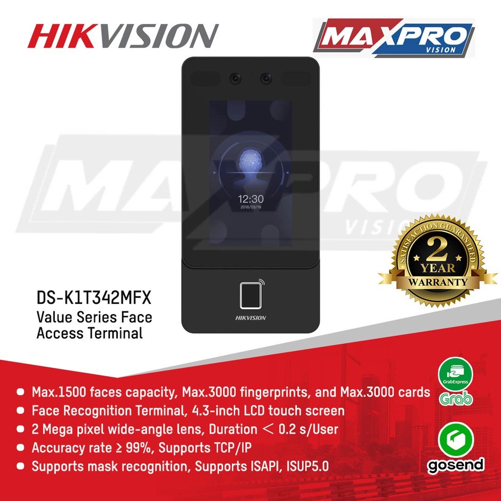 DS-K1T342MFX - HIKVISION ACCESS CONTROL