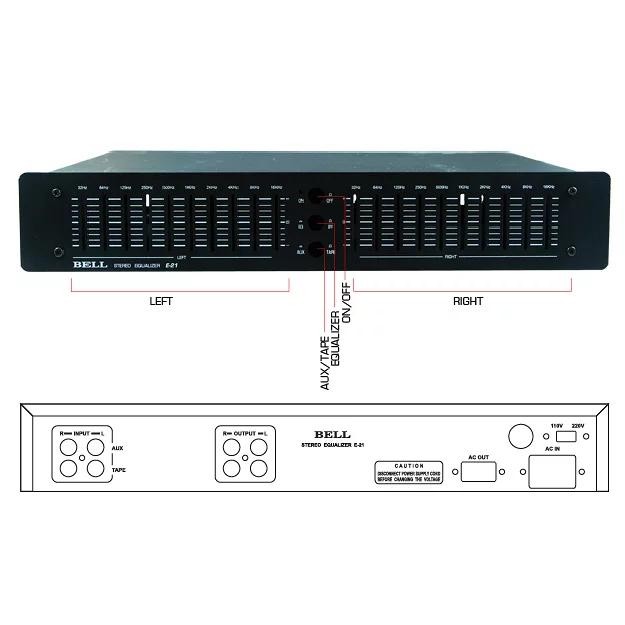 Box Equalizer 20 Channel E21 Bell Box Equalizer Bell E 21