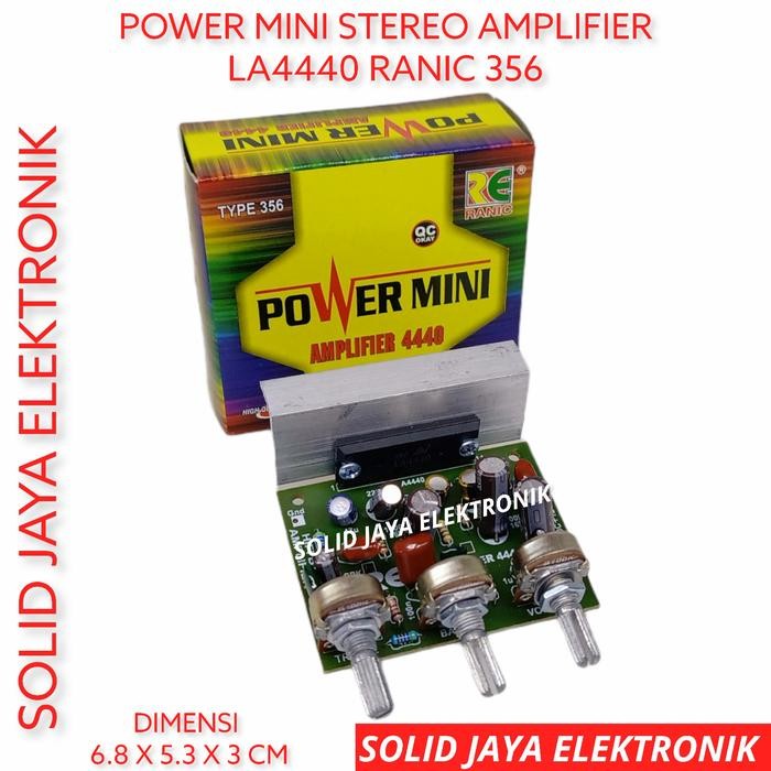KIT POWER MINI MONO LA4440 12V DC BTL TONE CONTROL AMPLI RANIC 356