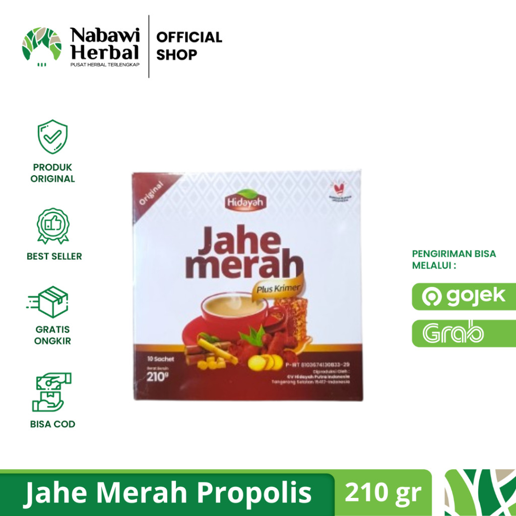 

JMP - Jahe Merah Krimer Propolis Renceng isi 10 Sachet