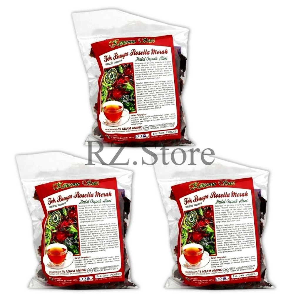 

2 PCS Kencono Sari Teh Bunga Rosella Merah – Minuman Herbal 100g