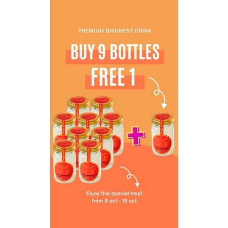 

PROMO BIRDNEST BELI 9 BOTOL GRATIS 1 BOTOL
