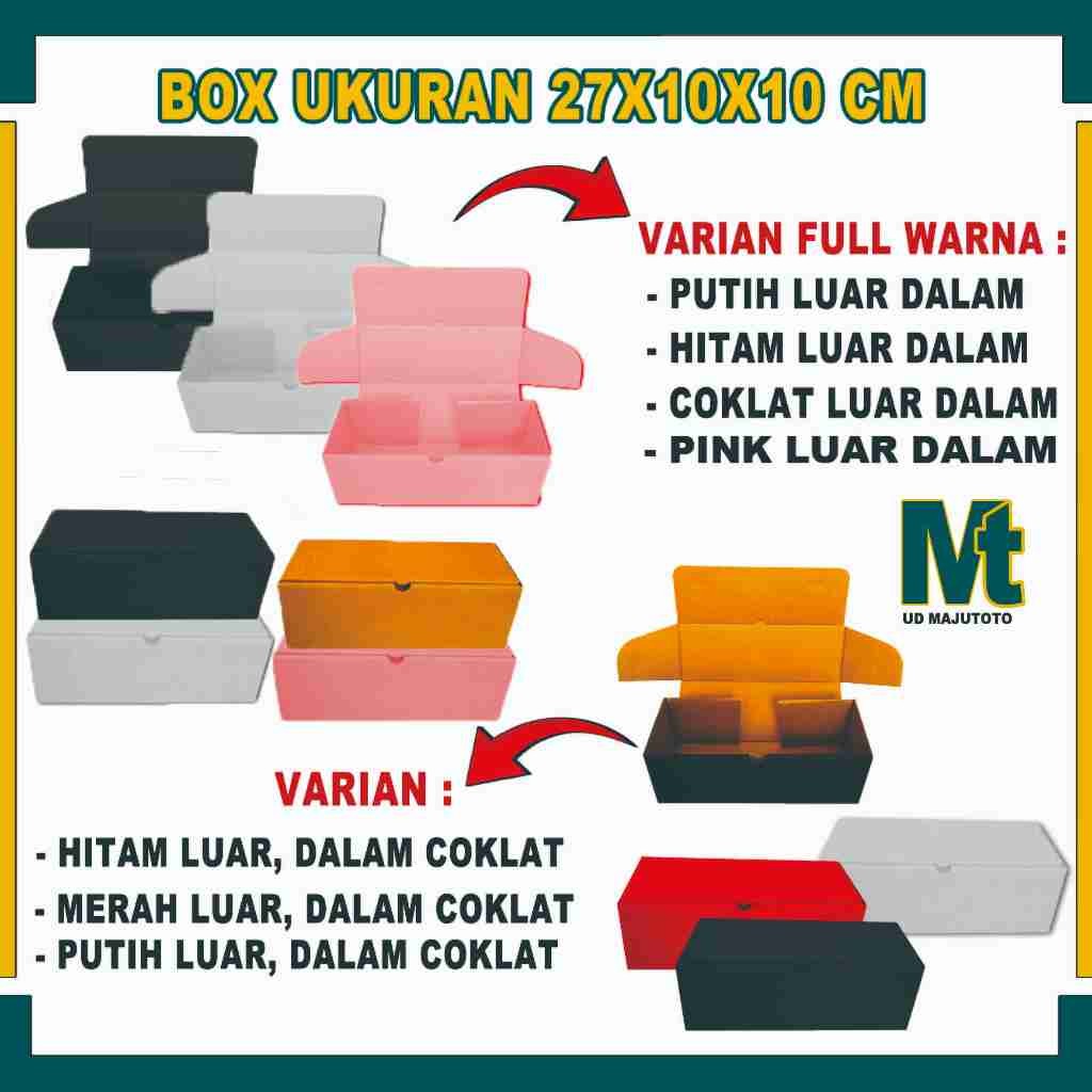 

Box 27x10x10 cm / Box Lipat Depan / Kardus Polos / Box Heels / Kardus Sandal