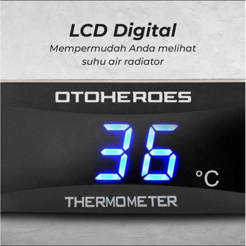Termometer Digital Pengukur Suhu Air Radiator Mesin Motor