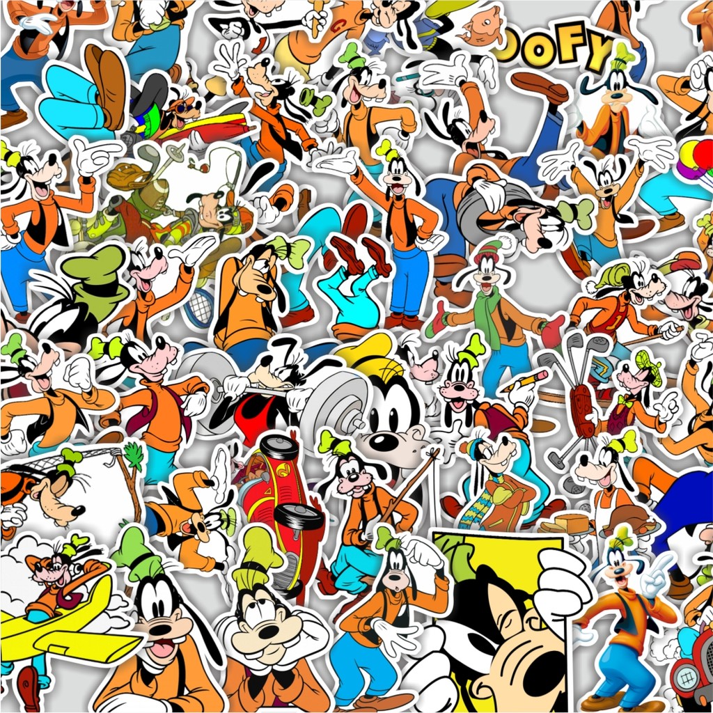 

Stiker Cutting Pack Stiker Kartun Goofy Isi 100Pcs Series Aesthetic Lucu Keren Untuk Koper Bahan Vynil