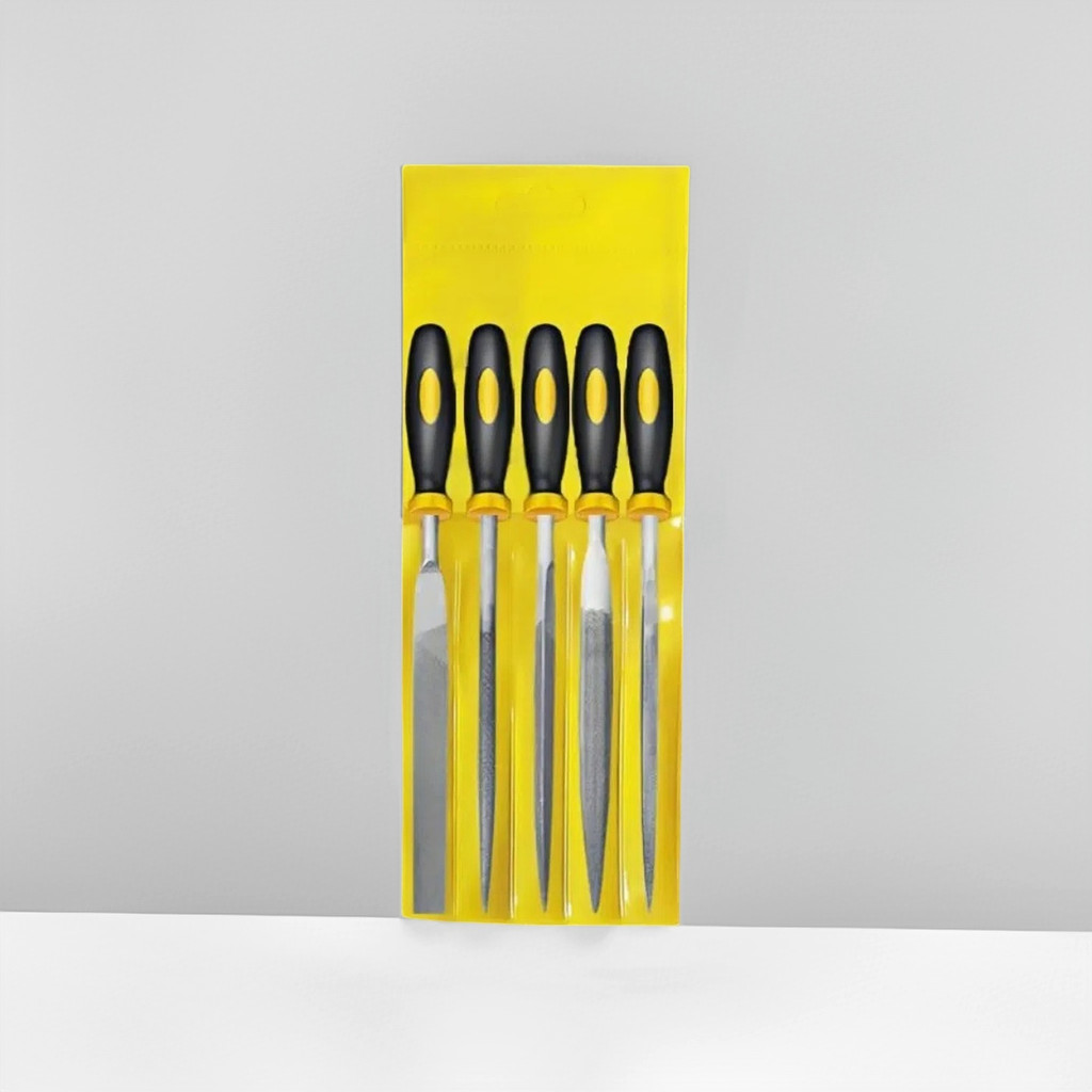 

3*140/4*160mm 5pcs Alloy Steel File Set Precision Round Half-Round Flat Square Triangular Hand Files for Woodworking