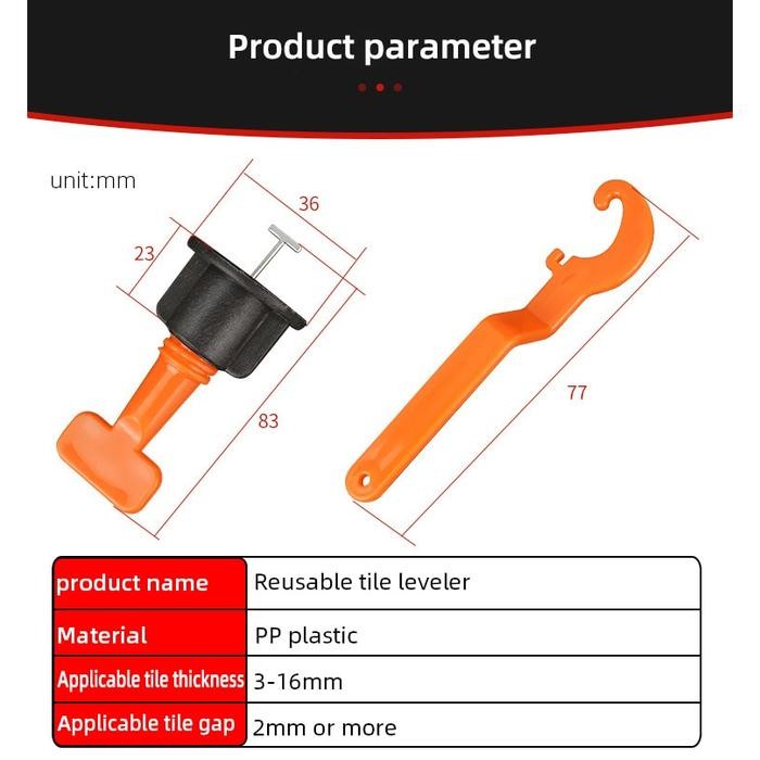 

SALE Alat Perata Keramik 50pcs Putar Bantalan Perata Ubin yang Dapat Digunakan Kembali - 1,5 mmTERLARIS