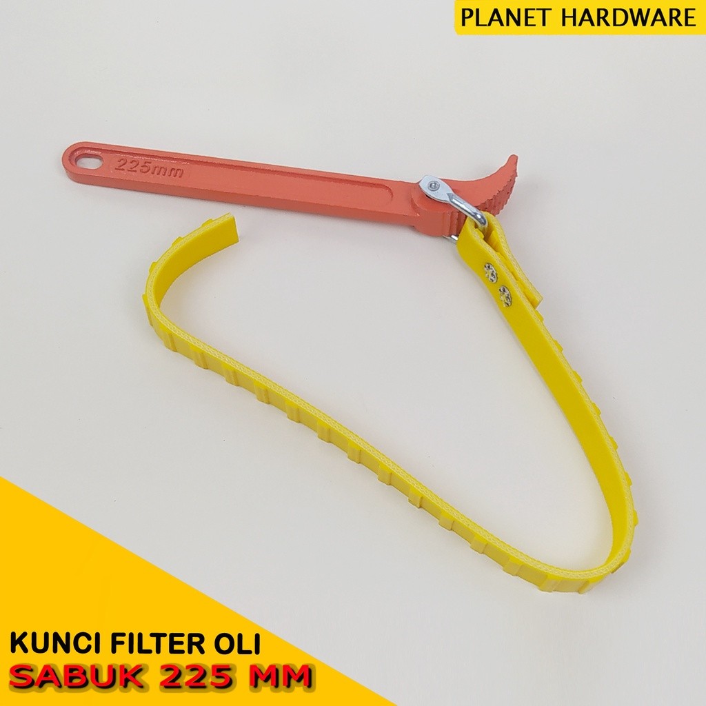 Universal Kunci Filter Oli Mobil Model Sabuk / Oil Filter Wrench With Belt 8 inch KAPUSI COD Bayar D