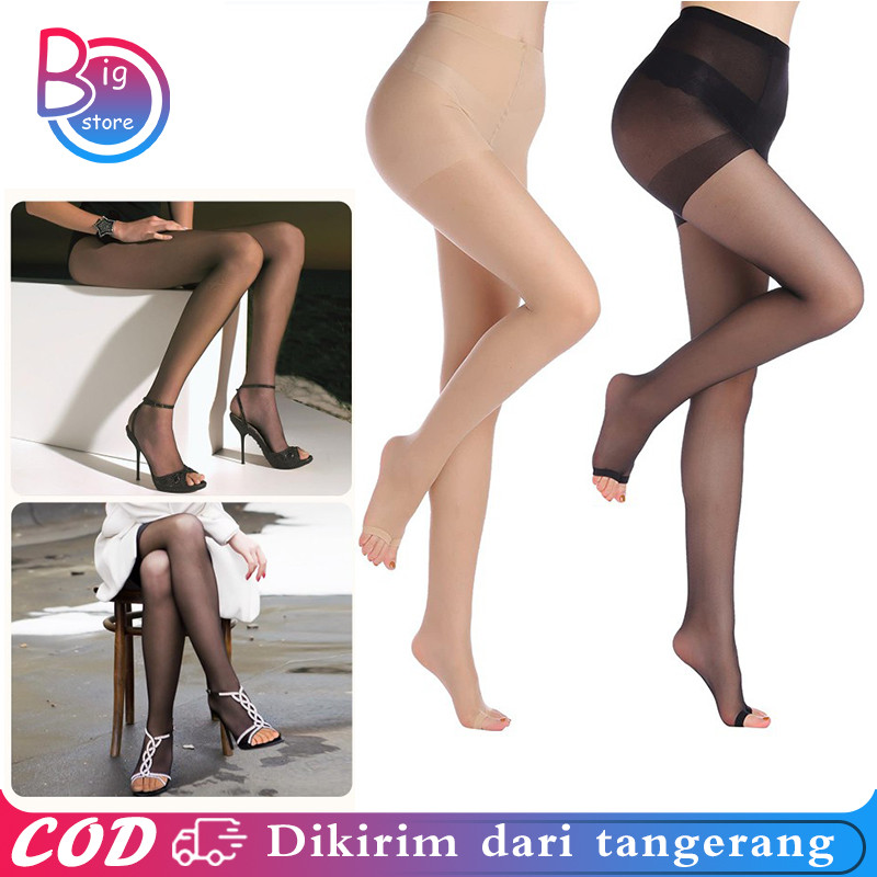 Stoking Jari Terbuka Stoking Wanita Stocking Footless Stockings Tipis Stoking Hitam Dan Warna Kulit 