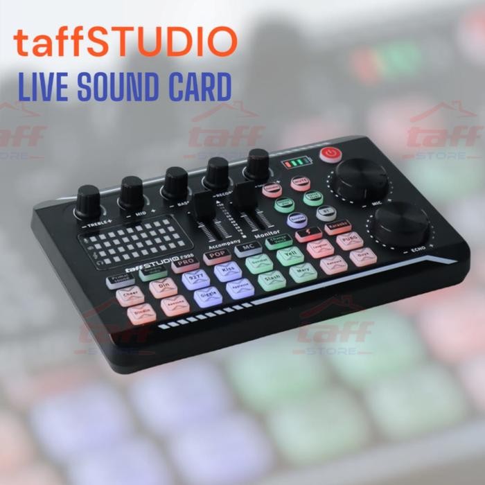 Audio Sound Card TaffSTUDIO Bluetooth Mixer Karaoke