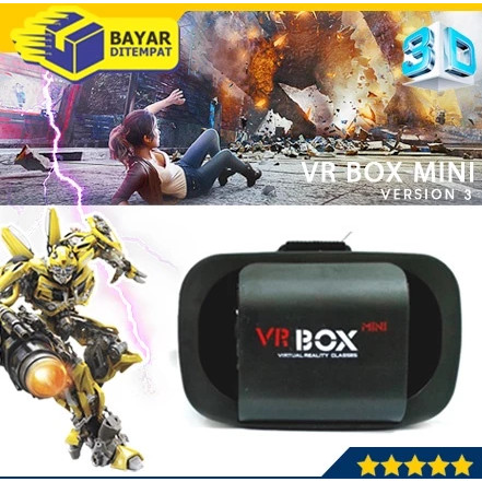 AL VR Box 3D Glasses Smartphone Virtual Reality Card Board Kacamata