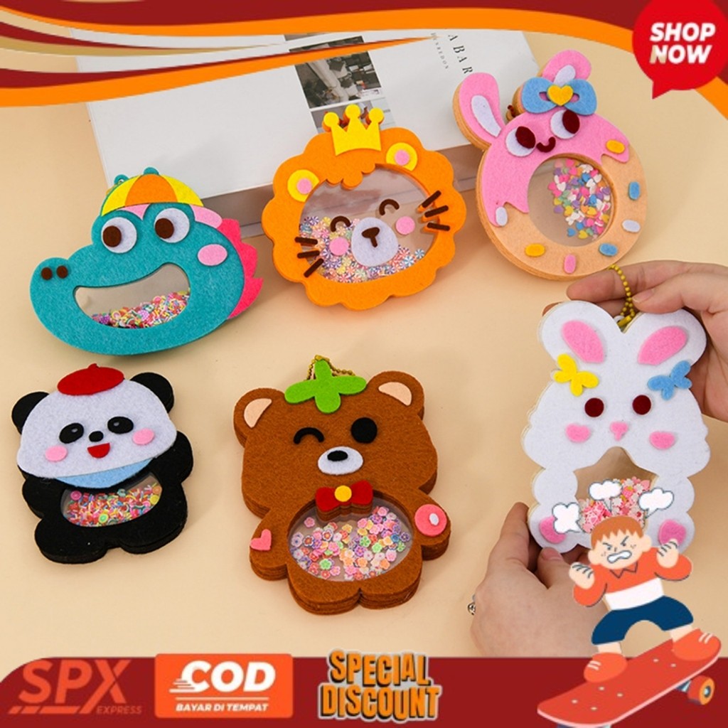 VRAL GEMOY Little Kreate - Mainan Edukasi DIY Gantungan Kunci - DIY Keychain - Prakarya Anak - Craft