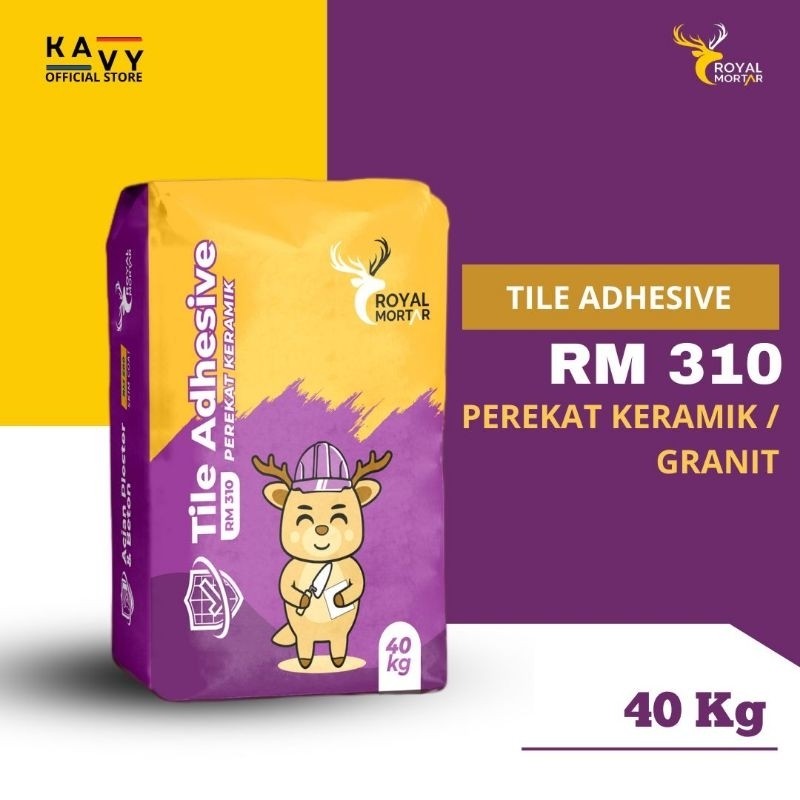 Semen Instan | Perekat Keramik/Granit/Tile Adhesive | RM 310 Royal Mortar