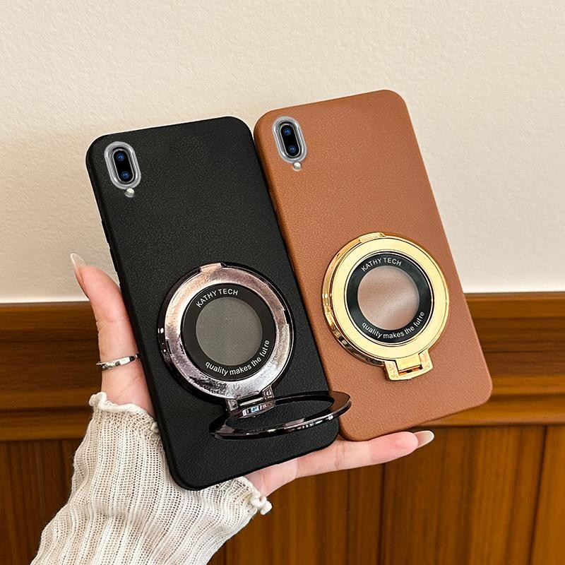 HP Soft Case Casing Silikon Untuk Vivo Y91c Y 91C 1820 Casing Phone Cover Berdiri Mengurung