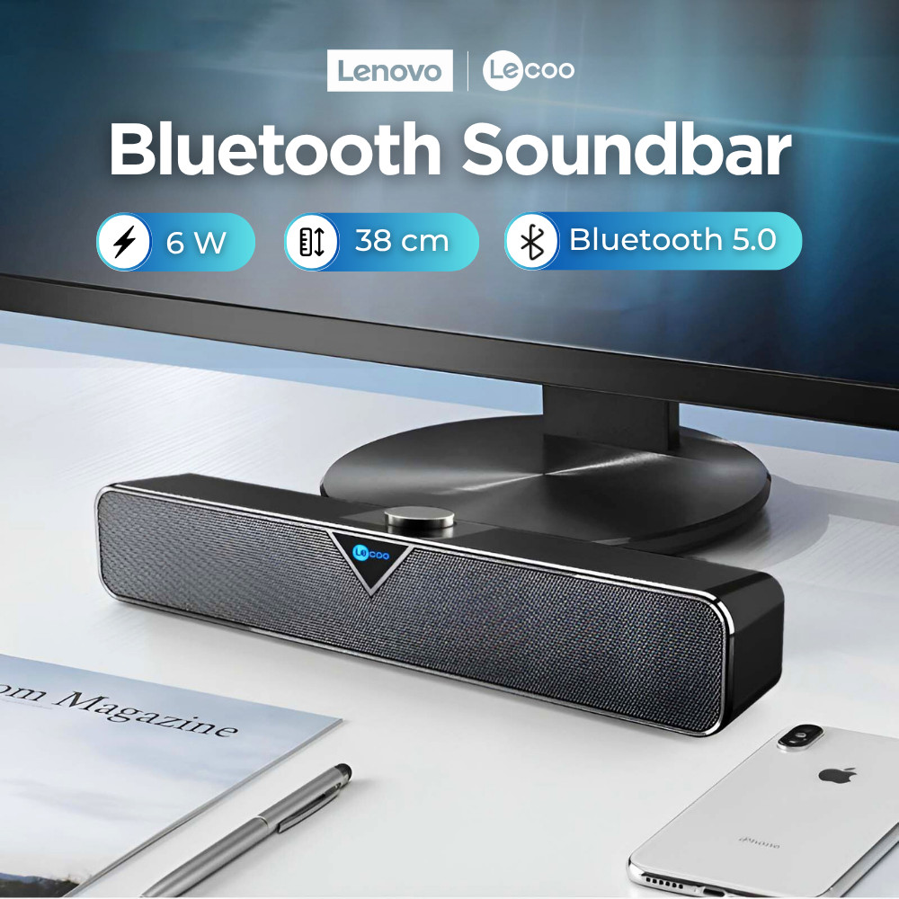 Lenovo Lecoo Soundbar Active Speaker Dynamic Sound 6W Versi Bluetooth - DS102