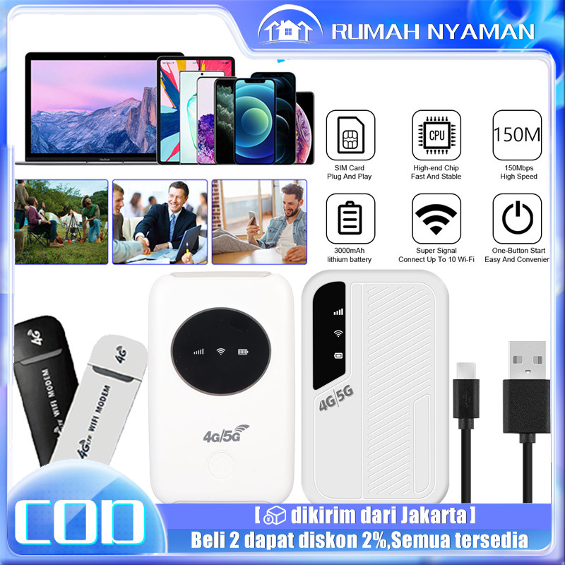 Modem Wifi 4G Wingle USB Mifi All Operator 150Mbps Modem WIFI USB 150Mbps 4g LTE Wi-Fi portabel All 