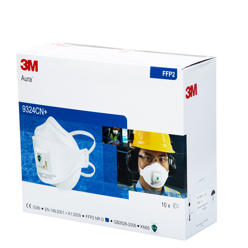 FFP2 mask 3M 9324CN Aura Dust Reusable KN95 Mask Dustproof Haze Weather with Valve Aura Particulates