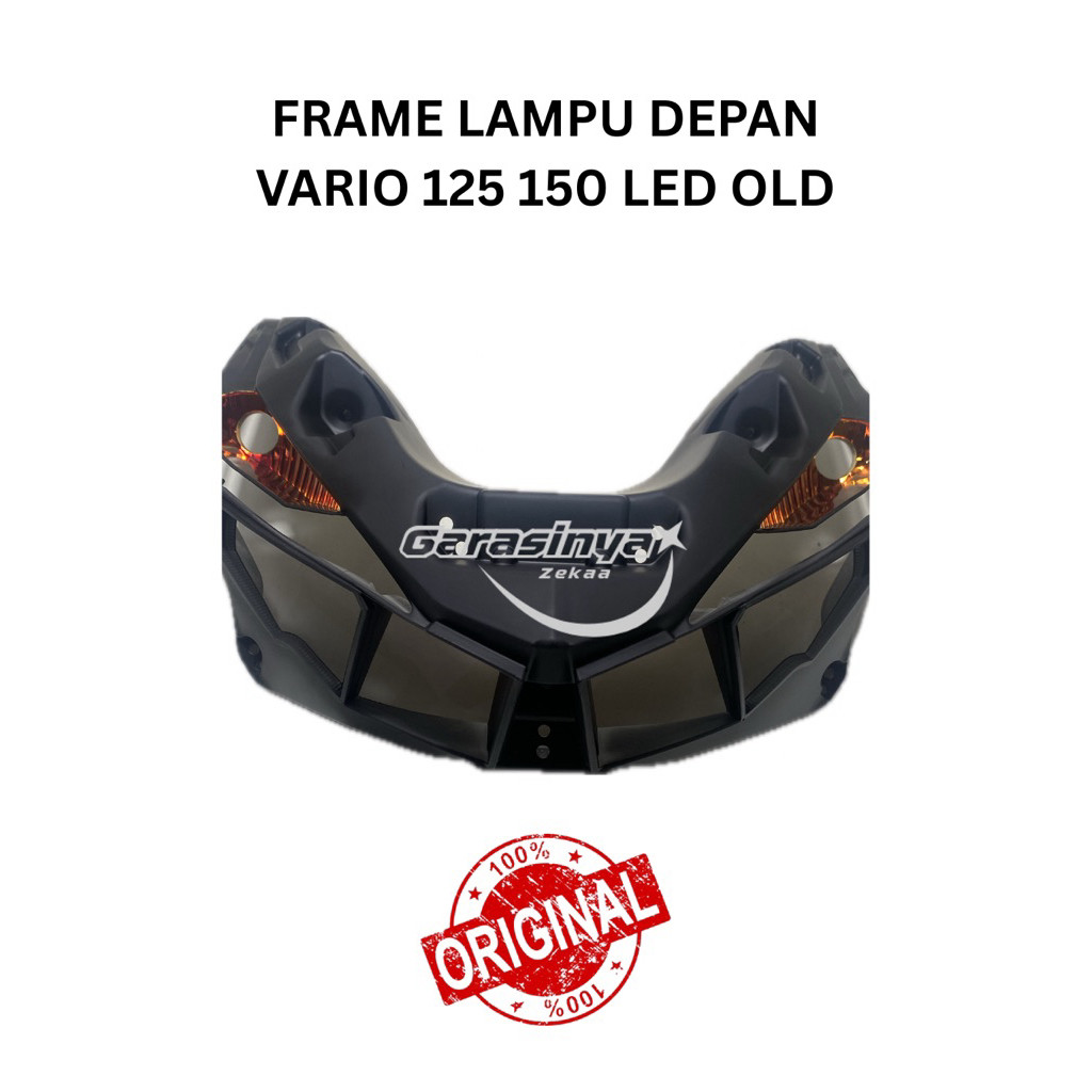 Frame Depan Frame Tempat Alis Reflektor Headlamp Lampu Depan Custom Black Housing Sen Smoke Orange V