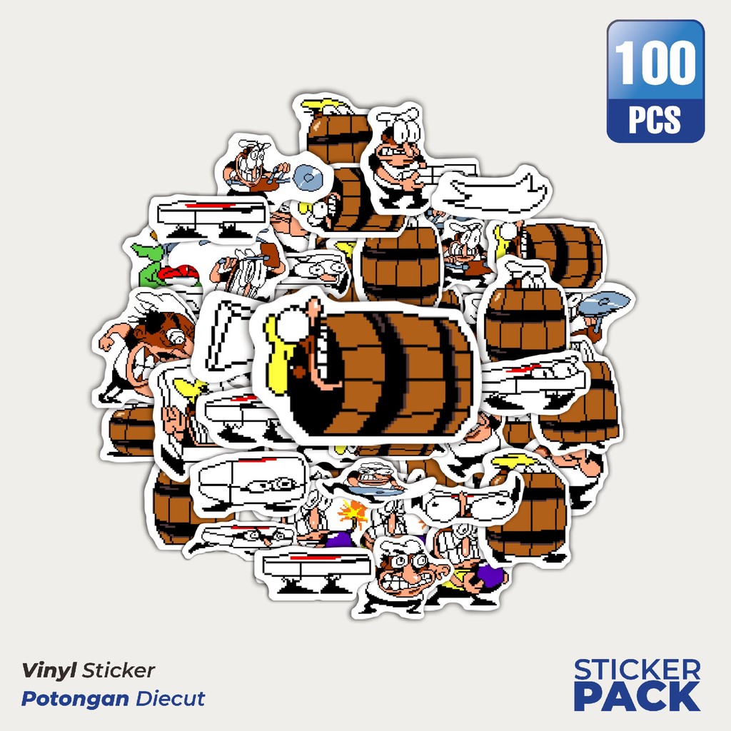 

Stiker Vinyl Pizza T Pepi V22 Waterproof Aesthetic- Untuk Laptop, Motor, dan Helm - Paper Stationery Pack