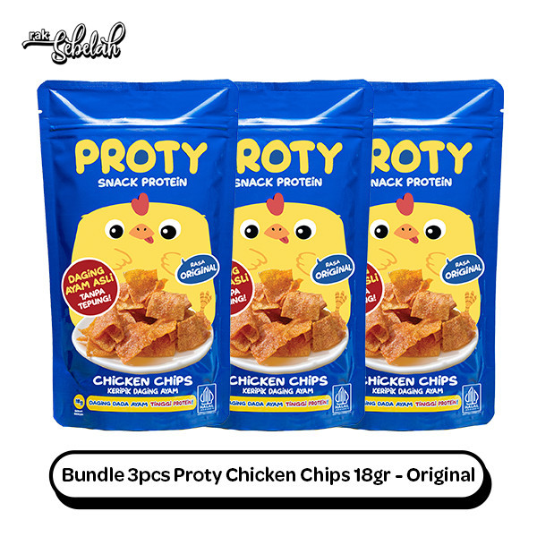 

Bundle Proty Chicken Chips 18g Keripik Daging Ayam High Protein Healthy Snack Tinggi Protein