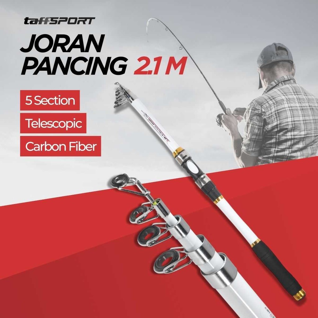 TaffSPORT GHOTDA Joran Pancing Antena Portable Carbon Fiber - CF3000 X SERA
