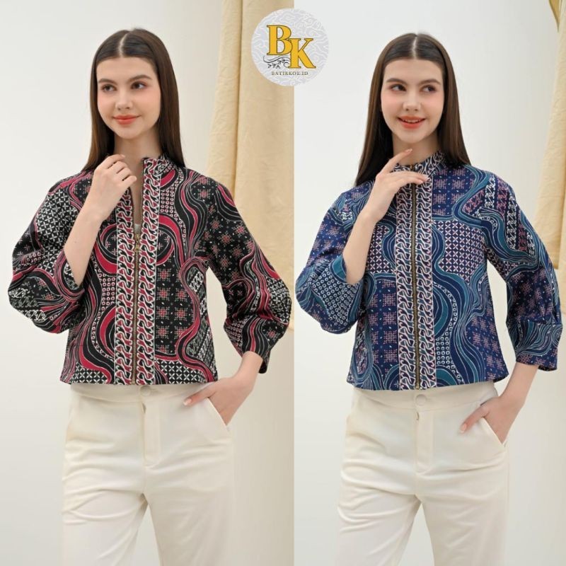 Outer Batik 135 PHD / Batik Couple / Batik Modern / Jaket Batik / Batik Seragam / Batik Jumbo / Bati