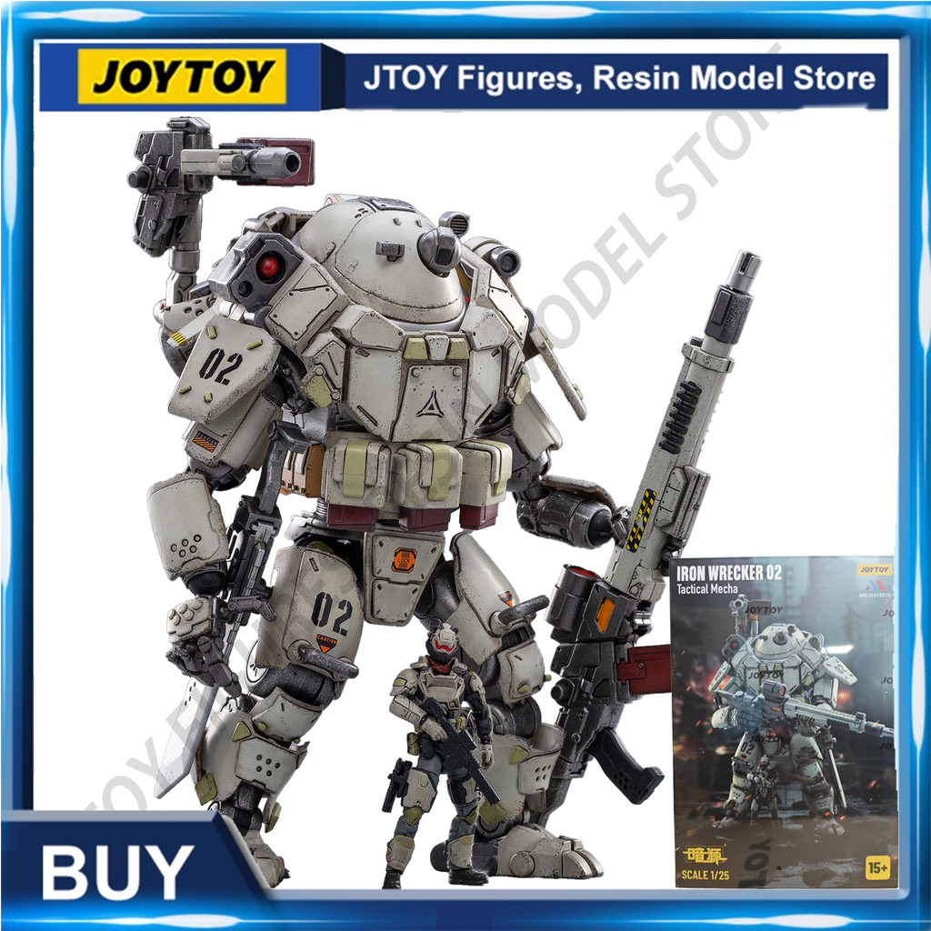 [IN-STOCK] JOYTOY 1/25 Action Figure NEW Mecha Iron 02 Tactical Anime Collection Model Toy Gift