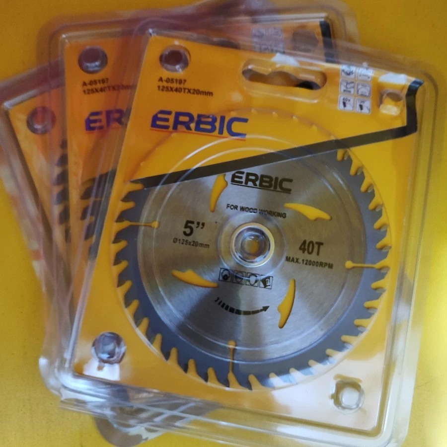 Mata Gerinda Potong Kayu Triplek 5inch Mata Mesin gergaji kayu Sirkel Kayu 5 inch 40 T Circular Saw 