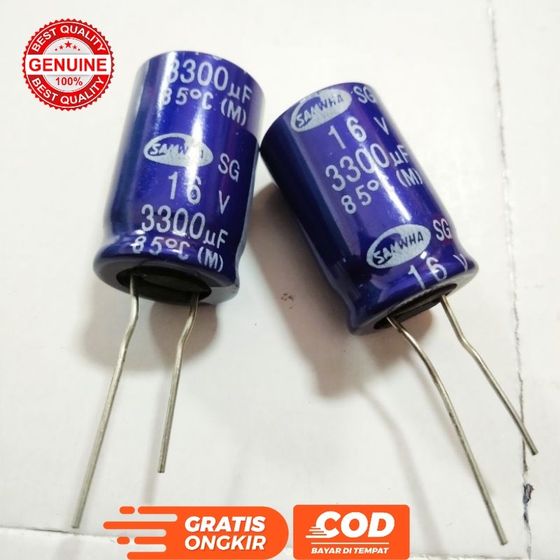 SAMWA ELCO ELKO 3300UF 3300 UF 3300 MIKRO 16V 16 VOLT