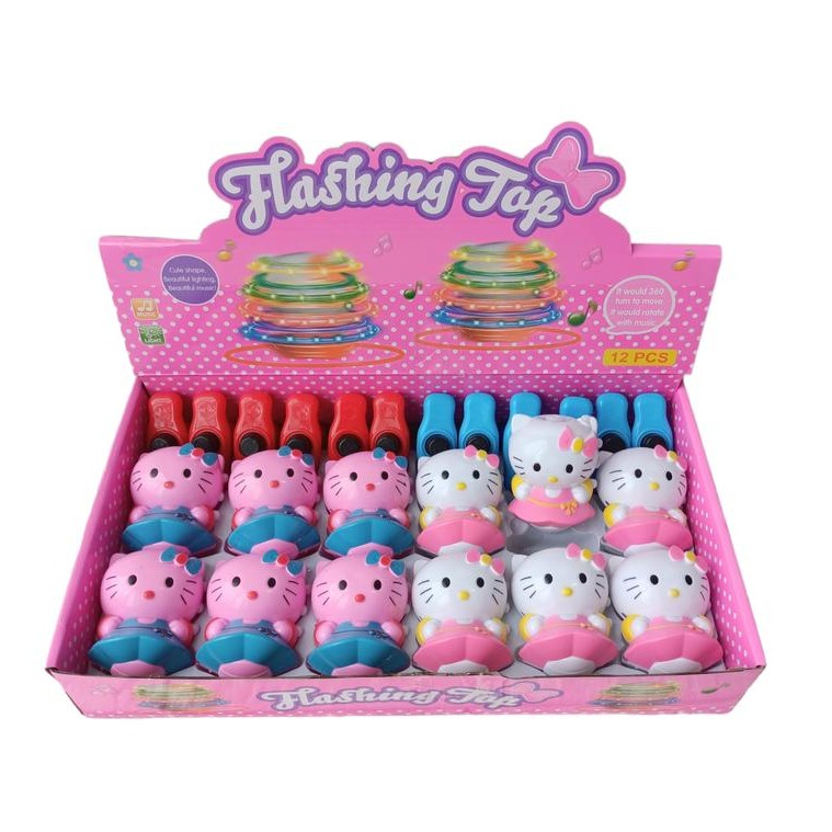 GASING Lampu LED & Musik karakter Gasing Musik LED - HELLO KITTY