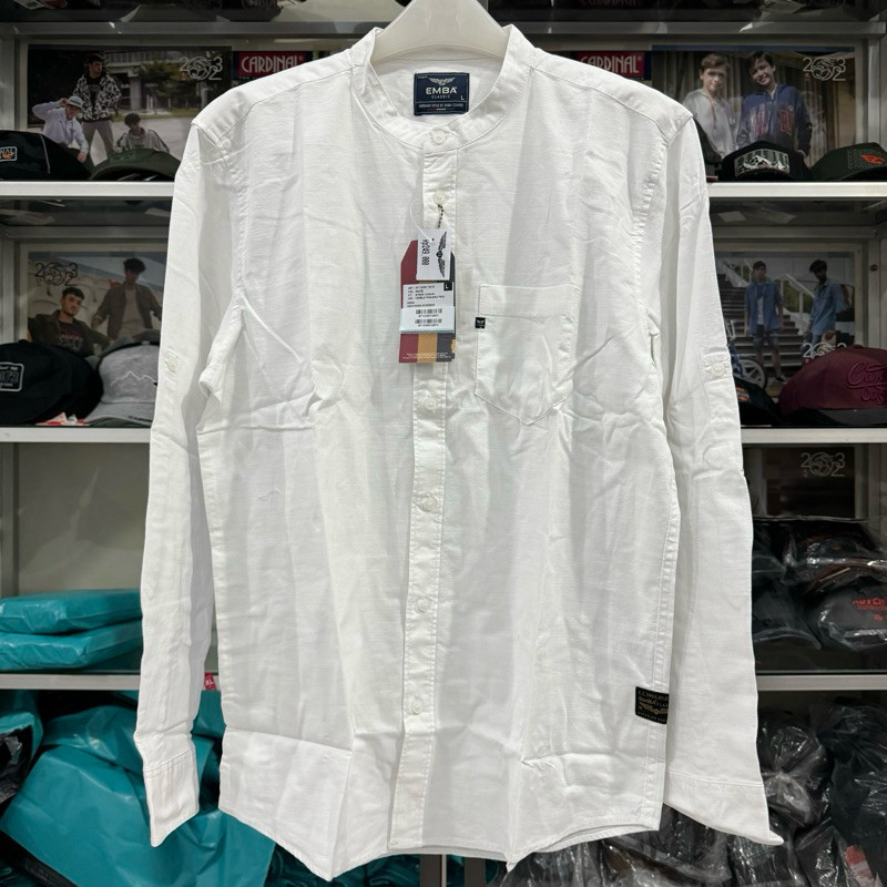 TERBATAS Baju Kemeja Koko Emba Lengan Panjang Original
