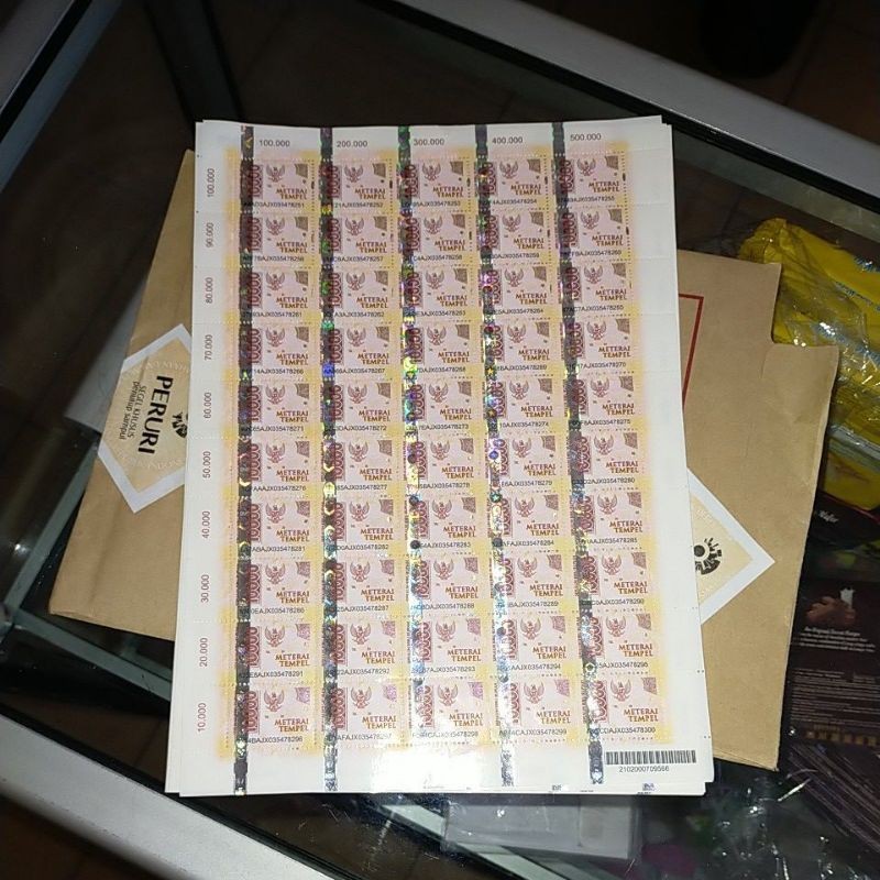 

Materai ASLI 10000 / Materai 10000