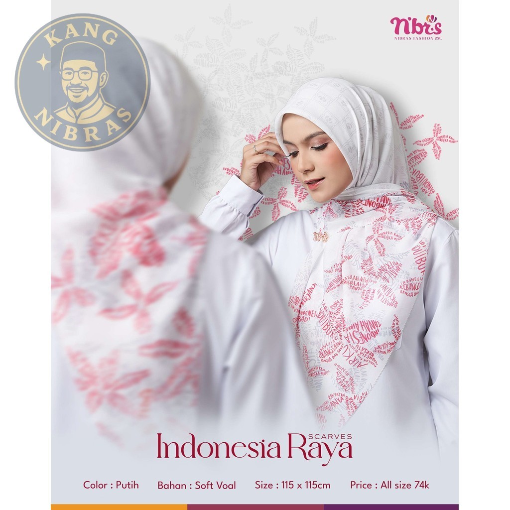 NIBRAS Hijab Segi Empat Premium | Hijab SegiEmpat Terbaru 2025 | Hijab Segi Empat Motif