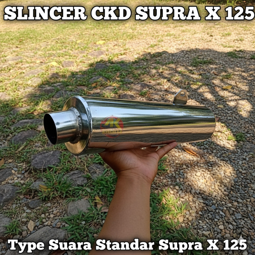 Selencer/Tabung Knalpot CKD Supra X 125 Knalpot Supra X125 Suara Standar ORI Knalpot Supra X125
