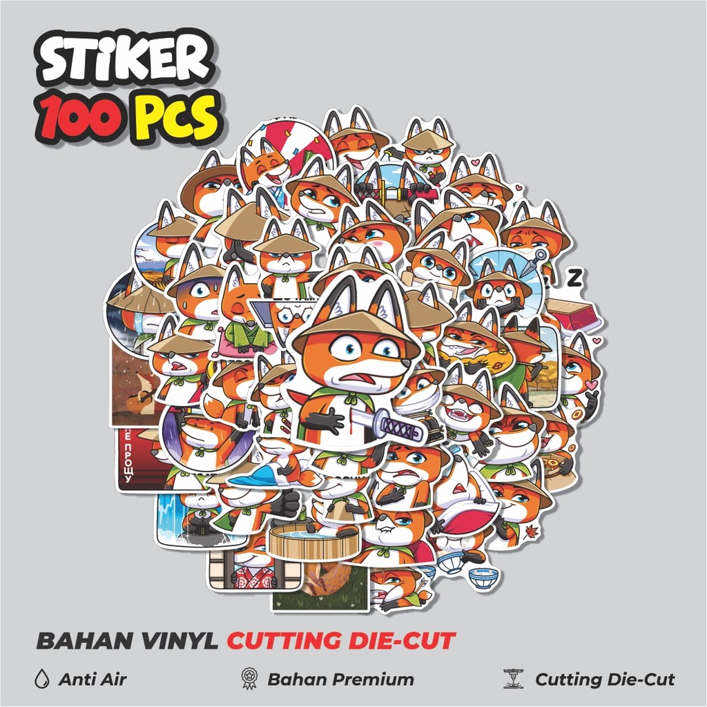 

Terbaru! 50 pcs Stiker Vk Ryu Dekorasi Lucu Kreatif untuk Notebook, Skateboard, HP