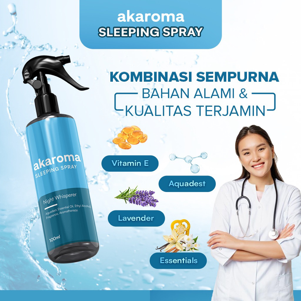Akaroma Pillow Mist - Natural Deep Sleep Aid Aromatherapy Spray 100