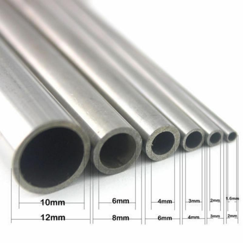 Length 250/500mm 304 Seamless Stainless Steel Capillary Tube OD 0.3-8 mm ID 0.1-12mm  Hollow Circula