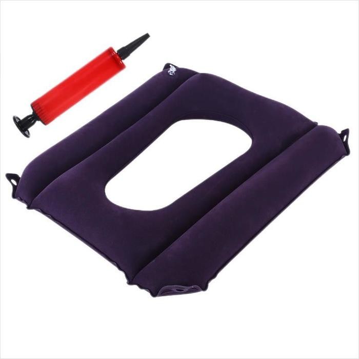 Bantal Ambeien Bantal Bokong Pasien Bantal Wasir Ambeien Bantal Donat - Biru