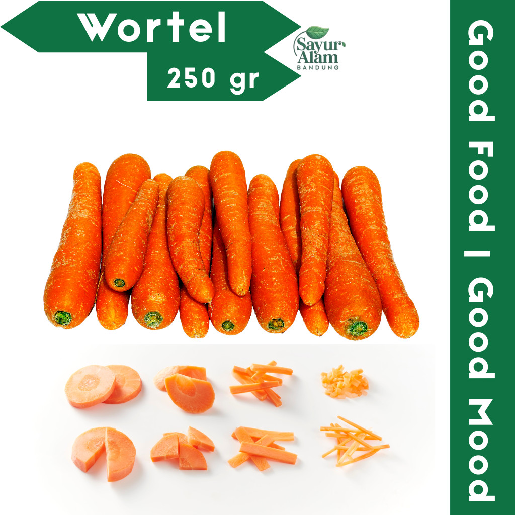 Wortel Lokal  250gr / Sayur Alam Bandung