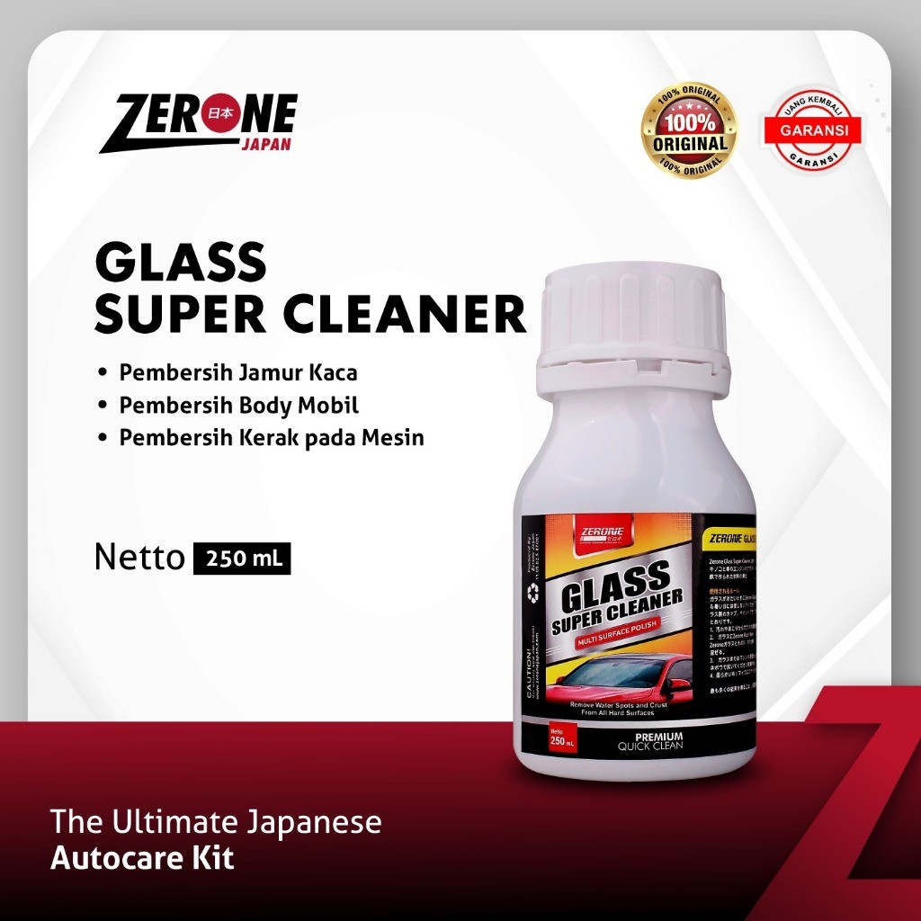 Pembersih Penghilang Jamur Kaca Mobil Zerone Japan Glass Super Cleaner